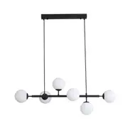 Eva 6 6 Light Opal Glass Pendant