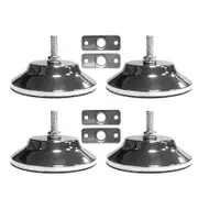 4 PCS Billiard/Pool Table Leg Levelers 5 Inch Metal Game Table Leg Levelers Heavy Duty Leveling Feets for Pool Table BlackSilver
