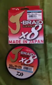 J-Braid Grand x8 50lb 270 metre Blue Braid BRAND NEW .FREE POSTAGE