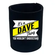 Dave V2 Surname Thing - Funny Novelty Stubby Holder
