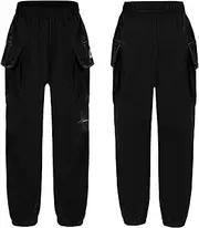 [iiniim] Jogging Bottoms for Boys Outdoor Hiking Pants Casual School Trousers Joggers Sweatpants