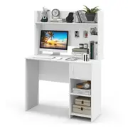 Costway Computer Desk w/Storage Shelf & Cabinet Home Office Laptop Table for Study