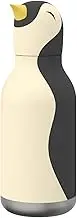 Asobu Bestie Penguin Double Wall Insulated Water Bottle, White, 460 ml Capacity