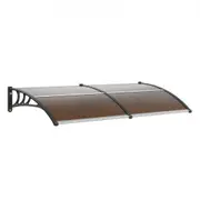 VEVOR Window Door Awning Canopy 965 x 1987 mm, UPF 50+ Polycarbonate Entry Door Outdoor Window Awning Exterior, Front Door Overhang Awning for Sun Shu