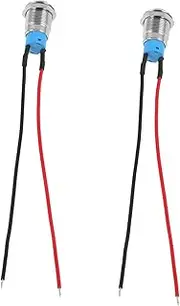 CHILDWEET 2pcs Self-Locking Push Start Button Switch Instant Wire Connection for Easy Installation
