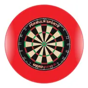 Formula Sports Micro Band 3 Dart Board and RED Dartboard Surround with Darts