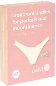 PELVI Leakproof Underwear G-String Beige XS