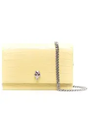 Alexander Mcqueen Small Skull Bag in Pale Yellow
