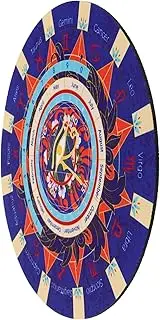 CORHAD Rubber Metaphysical Mat Zodiac Crystal Pendulum Pad Accurate Divination Tool for Witchcraft Rituals