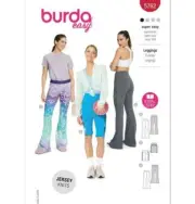 Burda 5762 Yoga Pants, Leggings & Biker Shorts Sewing Pattern Sizes 8-22 New