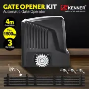 KENNER AUTOMATIC SLIDING GATE OPENER REMOTE DC 1500KG 3 Remotes for 4m Gate