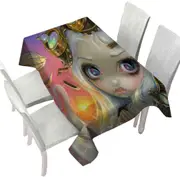 Windswept Lovely Steampunk Beautiful Girl at Sunset Tablecloth