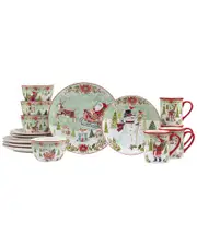 Certified International Joy of Christmas 16pc Dinnerware Set
