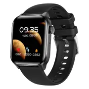 1.85 Inch Ip67 Waterproof Sports Health Monitoring Bluetooth Call Smart Watch Black Smart Watches