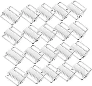 KALLORY 1Set Clasps Hooks Slip Clip Hook for Women Durable Front Closure Fasteners Silver Strap Retainers for Everyday Use