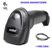 Zebra DS4308-HD00007ZZWW Handheld 1D/2D Handheld Barcode Scanner w/USB cable