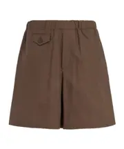 Bermuda Shorts with Elastic Waist IT52,IT50 Brown