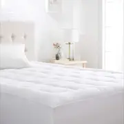 Luxury 1000GSM Bamboo Mattress Topper Fabric Gusset Mattress Pad Ultra Soft Hotel Quality Bed Topper King Size