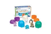 Learning Resources Sort Seek Polar Animals, Toddler Activities, Educational Toy Set Color, Teaching Toys, 15 Pieces, Age 18 Months+ Gifts for Boys and Girls