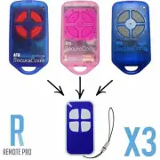3 x ATA Garage/Gate Door Compatible Remote PTX-4 Securacode PTX4 GDO2v5/2v6/2v7