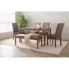 NNEDSZ ALLEGRO Dining Table + 4x MESI Dining Chair + MESI Bench - 6 Piece Dining