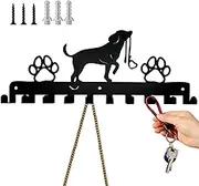 Key Rack Wall Mount,Key Rack Holder with 10 Hooks | Dog Paw Clothes Hanger Hook with Mounting Hardware, Iron Crafts Metal Rack for Coats Hats Umbrella