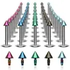 Piercing Ear Labret Micro Spike Titanium