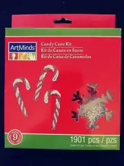 ArtMinds Glass Beaded Candy Cane Ornament Kit - Makes 9 Ornaments