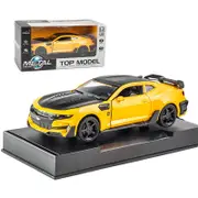 Catzon 1:32 Pull Back Car with Sound & Light Alloy Diecast Model for Gifts-Yellow