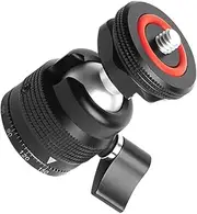 Angoily Ball Head Hot Shoe Adapter Mount for Camera Fill Light Cold Shoe Ball Head Rack Tripod Accessory Compatible with Photography Equipment