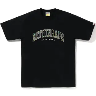 A Bathing Ape BAPE 1ST CAMO LOGO TEE 短T (黑底綠迷彩) 化學原宿