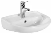 WS Bath Collections Basic 4010 White Basic 18-1/10" Wall Mounted Bathroom Sink