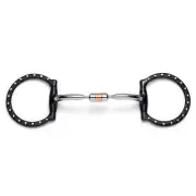 Cavalon D-Ring Capsule Silver Dotted Snaffle Bit