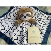 NWT Cloud Island Sloth Security Blanket Plush Lovey Baby Blanket 14 x 14