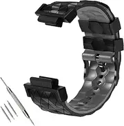 [Abanen] Silicone Watch Bands Compatible with Casio gshock DW-5600/8900, Sport Bicolor Silicone Strap with Lightweight Plastic Connector Waterproof Wristband for GA-100/GW-B5600/GB-5600 /GW-6900