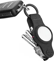 KeySmart Air AirTag Key Holder - Compatible Apple AirTag Keychain, Key Organizer, Case for Apple Key Ring to Attach Car Key Fob