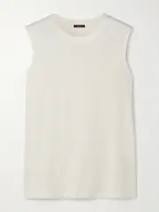 [Joseph] Joseph - Cotton And Silk-blend Jersey Tank - Ivory - x small x small Ivory