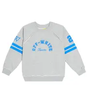 [Off-White Kids] Off-White Kids Printed cotton jersey sweatshirt Y 12 grey