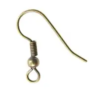 144 Antique Bronze French Ear Wire Hooks Hypo-Allergenic Nickel Free Earrings