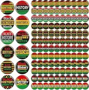 [Quelay] 120 Pcs Black History Month Pinback Buttons Round Buttons Badges Pins for Women Men Party Decorations