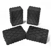 4Pcs Ramp Jacking Rubber Blocks - Universal Scissor Car Lift Pads 120x80x40 mm