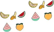 [SAFIGLE] Fruit Series Breastpin Clothes Brooch Costume Props Decoration Collar Pin Tropical Brooches Enamel Lapel Cute Costume Jewelry Brooch Enamel Pin Back Decoration