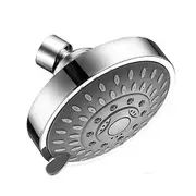 Shower Head, High Pressure 5 Settings Showerhead With Adjustable Swivel Ball Joint silver