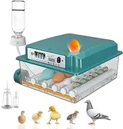 Hspireblaze Egg Incubator, Incubator for Hatching Eggs, Automatic Egg Turning, Poultry Hatching Machine, 16 Eggs incubator for Hatching Chicken Duck Quail Bird Eggs with Egg Candler
