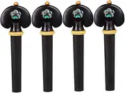 Abaodam 4pcs Violin Tuning Pegs Smooth Finish String Instrument Accessories for Violin Replacement Parts