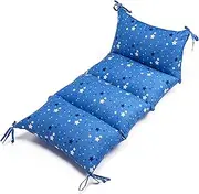 Climbing Arch Cushion, Pillow for Montessori Rocker, Floor Lounger Seats Pillow and Cover, Play Cushions for Kids Indoor, Toddler Nap Mat with Machine Washable Cotton Cover (Blue Star)