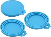 Mikinona 3pcs Silicone Can Lids for Pet Versatile Sealing Covers Fits Standard Cans Bottles for Food Storage Beverage Preservation Elegant Design for Kitchen