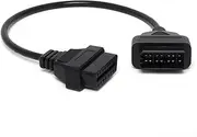 Tekit 14Pin to 16PIN OBD1 OBD2 Cable for Nissan OBD II Diagnostic Interface ELM327 Scanner Extension Adapter,14Pin M to OBD OBD2 OBDII 16Pin F Adapter Converter 14 PIN to 16 Pin Extension Cable (2PC)