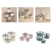 4 Pieces Home Kitchen Cookware Set Nonstick Cooking Set for Home Outdoor