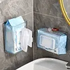 Transparent Wet Tissue Paper Box Plastic Wipes Storage Container Kitchen